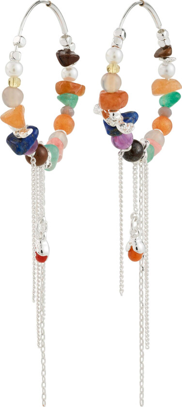 IRIS øredobber sølvbelagt/multi