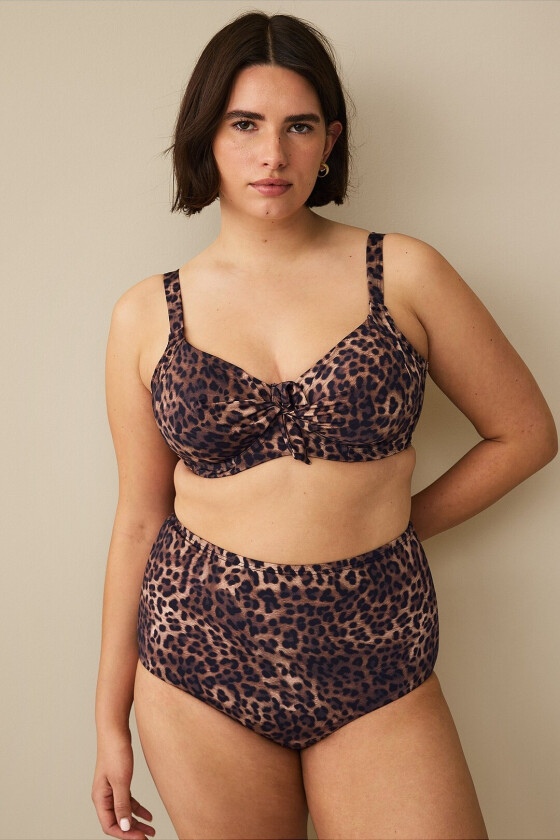 Maxi bikinitruse med formende effekt - Brun