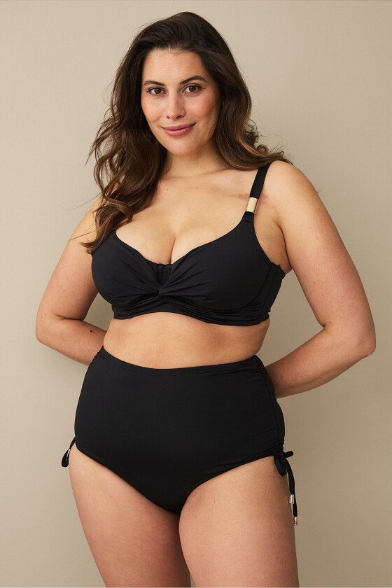 Bikinitruse med høy midje - Svart
