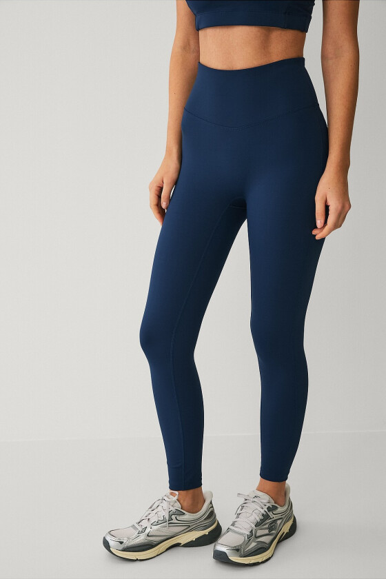 Treningstights Studio Tights Flat Front Core - Blå