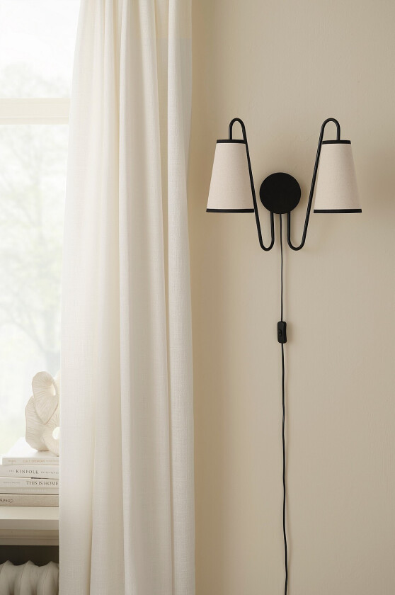 Vegglampe Eily - Svart