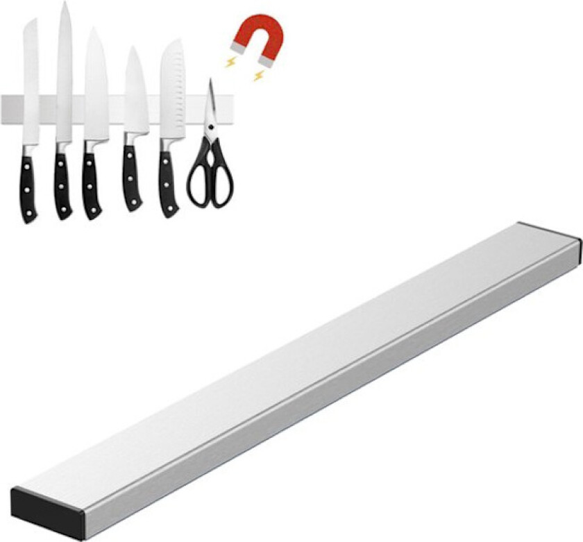 Bilde av Magnetisk knivholder - 40×300mm - Magnetisk knivlist - Selvklebende - Rustfritt stål