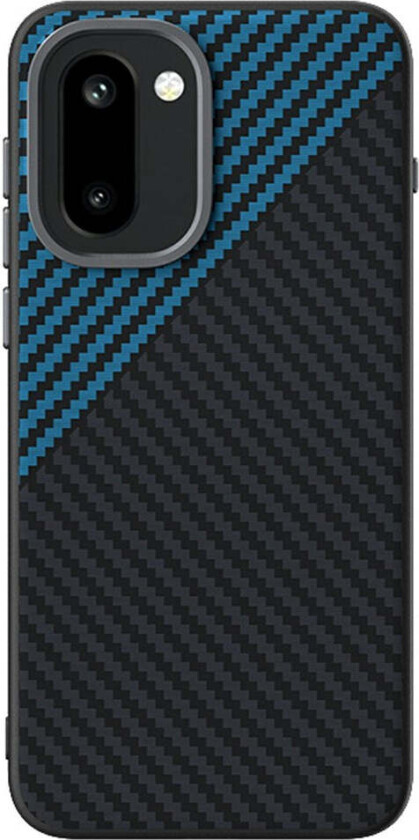 OnePlus 15R EIDERWOOD Magnetisk Carbon Deksel - MagSafe Kompatibel - Svart / Blå