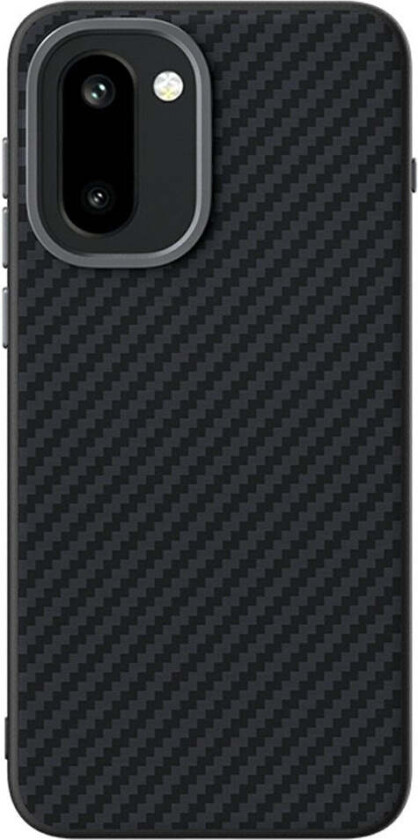 OnePlus 15R EIDERWOOD Magnetisk Carbon Deksel - MagSafe Kompatibel - Svart