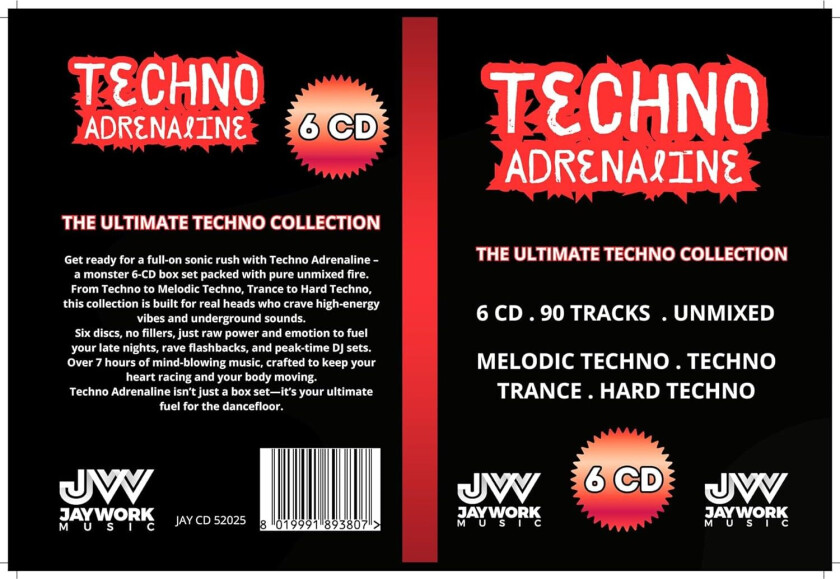Diverse Artister Techno Adrenalin CD