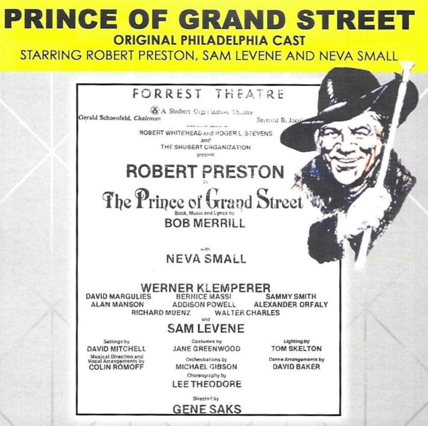 Original Philadelphia Cast Prince Of Grand Street CD