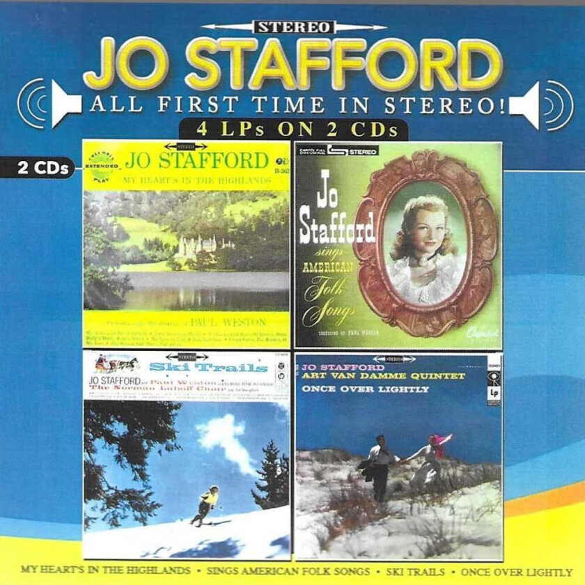 Jo Stafford Folk Songs / Scotland / Ski Trails / Once Over CD