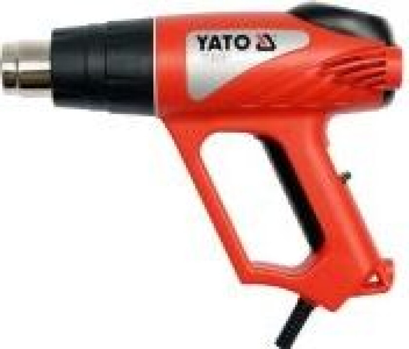 Yato YT-82291, Varmluftspistol, Pistolhåndtak, II, Sort, Rød, 500 l/min, 550 °C