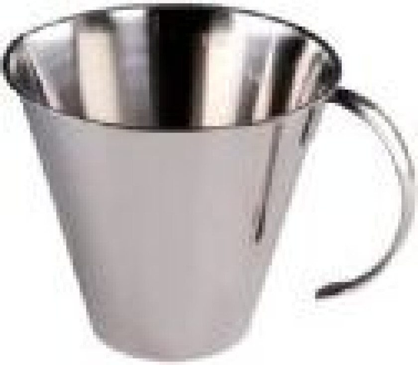 Målekande 1 ltr Ø15x13.1 cm Konisk med Graduering Rustfri stål,5 stk/pk