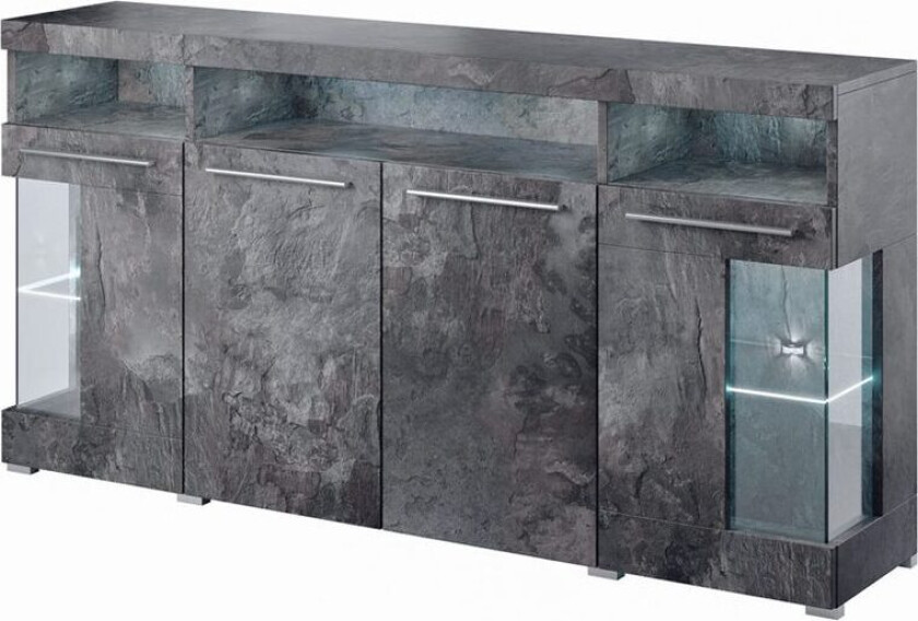 Skjenk India 4 dører - Skifer