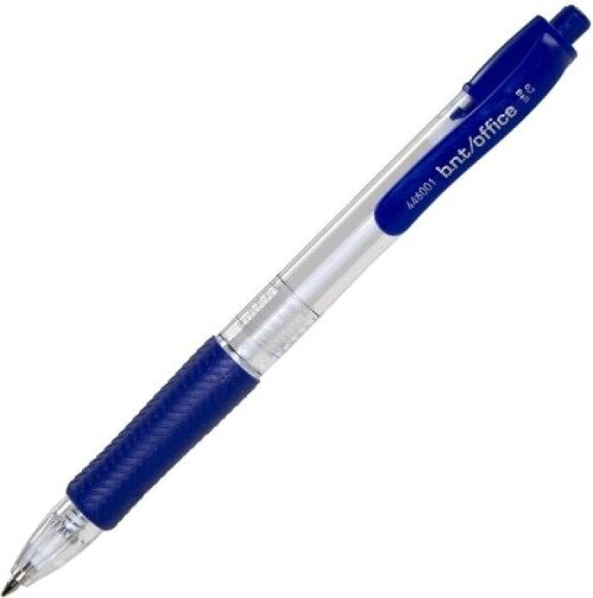 Kuglepen BNT Office 0,7 mm blå m/trykknap - (50 stk.)
