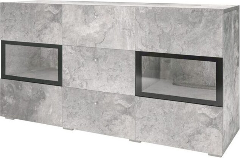 Skjenk Baros 2 Dører med 3 Skuffer - Betonglys