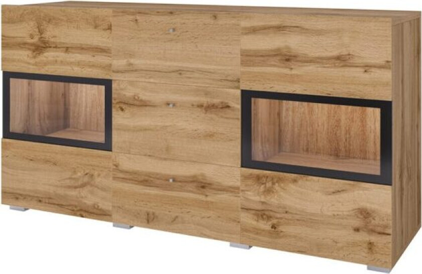 Skjenk Baros 2 Dører med 3 Skuffer - Wotan eik