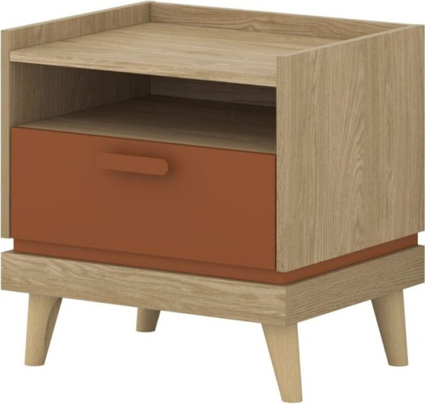 Nattbord Scandi 1 skuff - Oljet eik