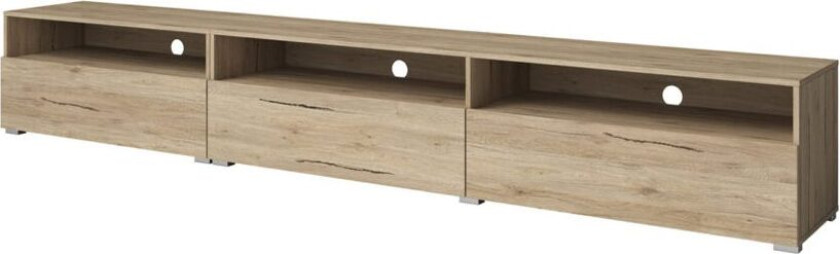 Vegghengt TV-enhet Baros 3 Nedfellbar Dør - San Remo eik lys laminat