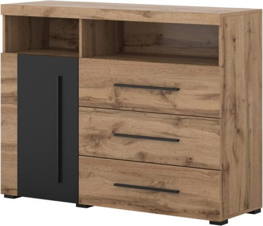 Skjenk Roger 1 Dør med 3 Skuffer - Wotan eik