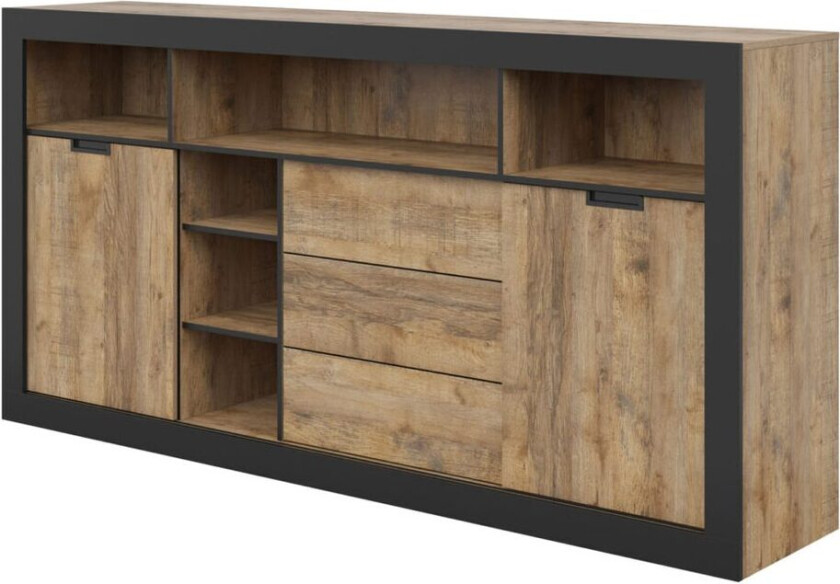 Skjenk Tudor 2 dører med 3 skuffer - 109 cm