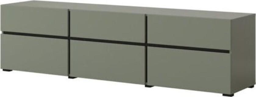 TV-enhet Kors 3 klaffer med 3 skuffer - Grønn - Svart