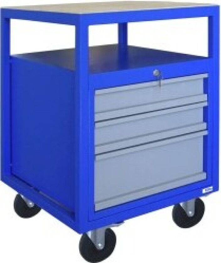 Pro line verkstedvogn P 600 S - 3 skuffer