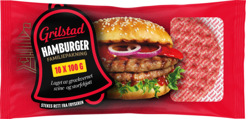 Familieburger 1000g Grilstad