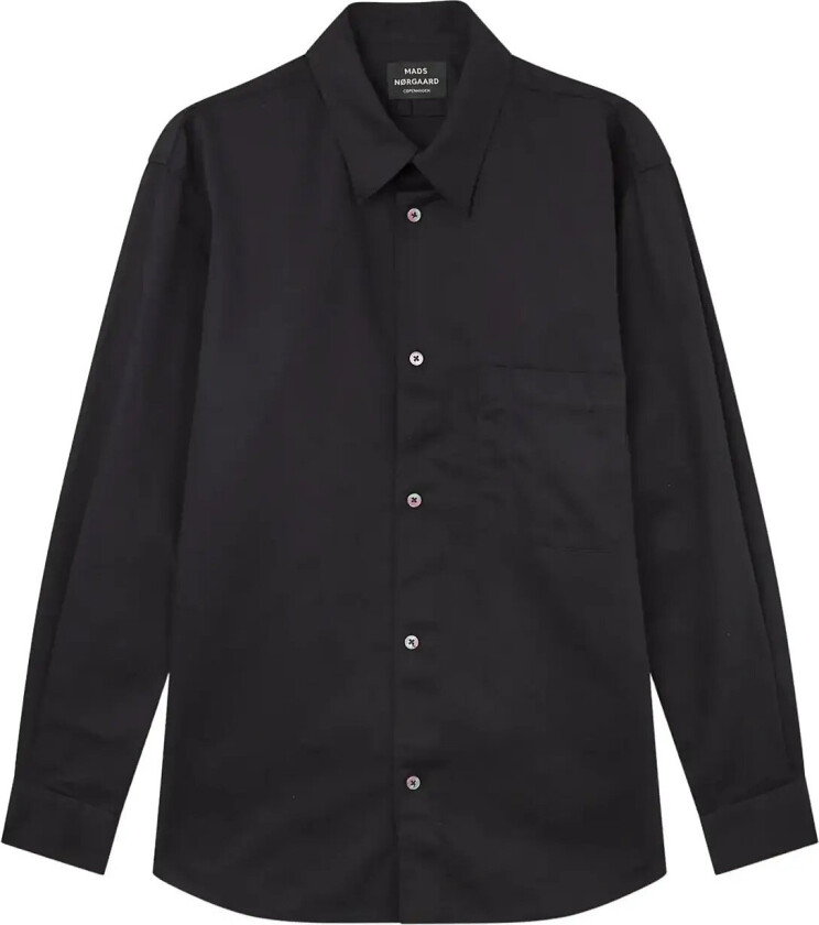 Cotton Twill Storm Shirt - Black - XXL