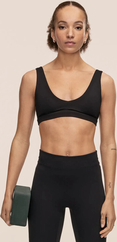 Soft Touch Padded Sports Bra - Black - XL