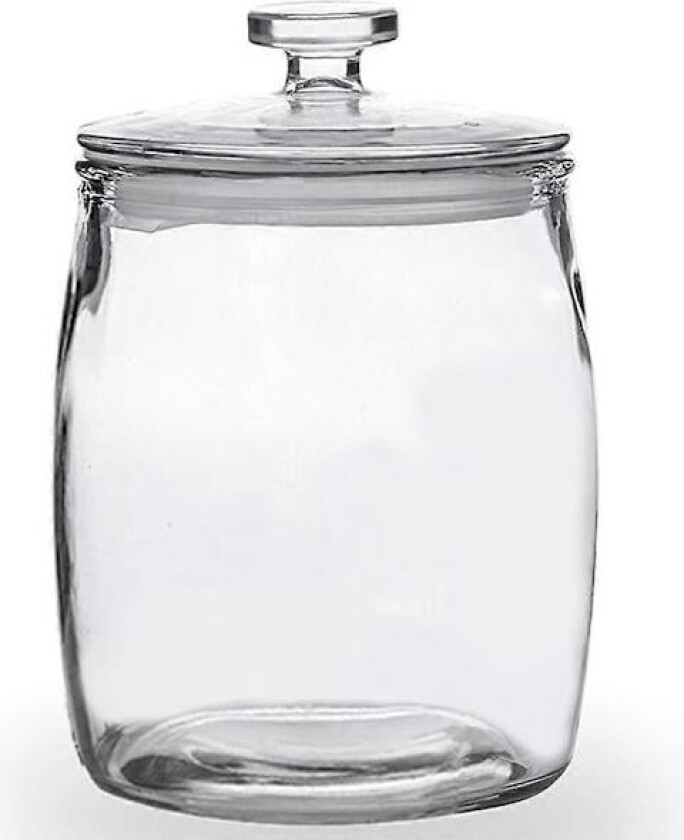 Bredmunnet Klar Glasskrukke Kjøkken Vaskerom Oppbevaring 0,5 Gallon 72 oz