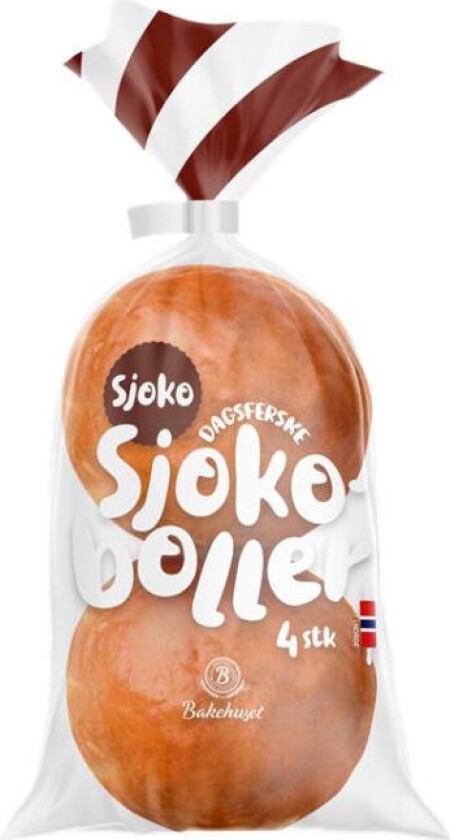 Sjokoladeboller 4stk Bakehuset