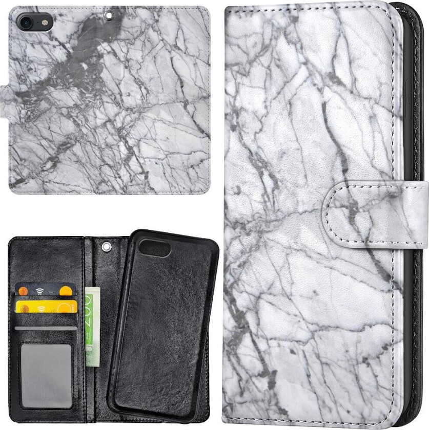 iPhone 7/8/SE - Lommebok Deksel Marmor