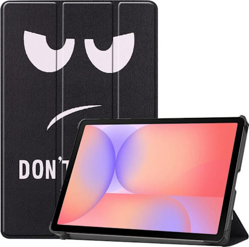 For Samsung Galaxy Tab S10 Lite / S10 FE / S9 FE Deksel med Mønster og Stativ - Don't Touch Me