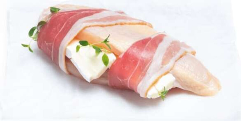 Kyllingfilet Baconsurret m/Brie&Timian pr Kg