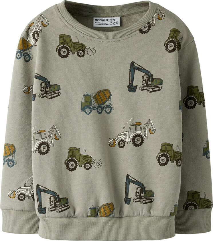 Collegegenser - NmmBasilikum - Tørket Sage - - 6 år (116) - Collegegenser