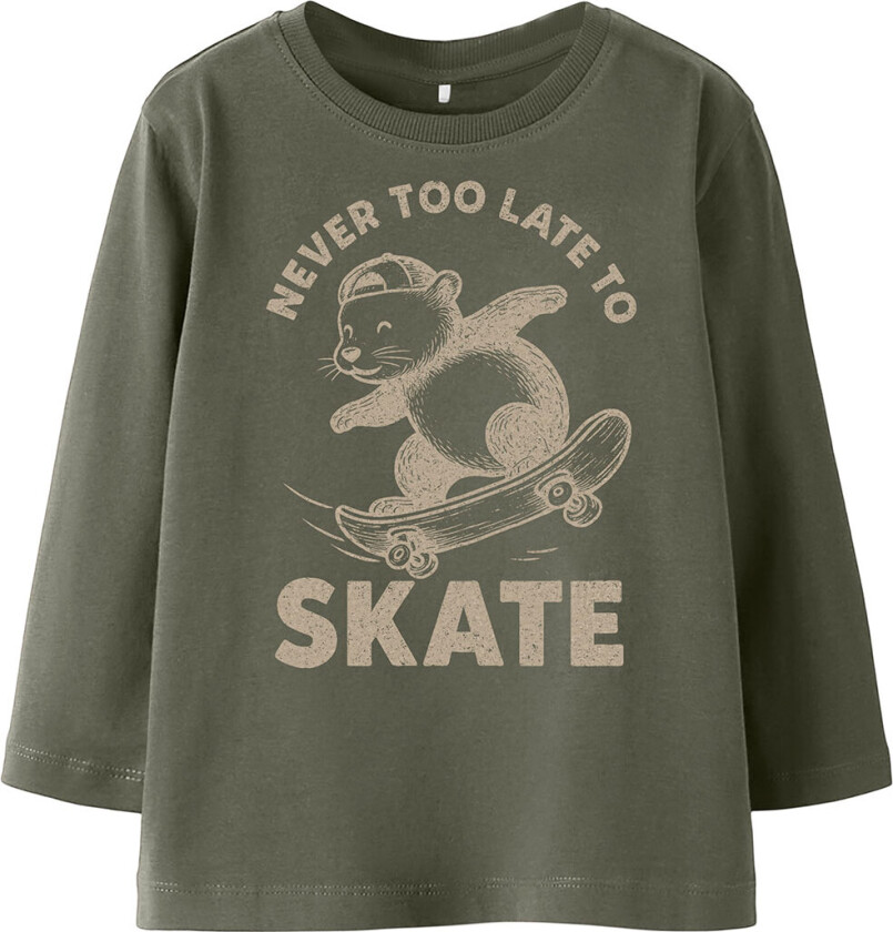 Genser - NmmBertram - Dusty Olive - - 6 år (116) - Genser