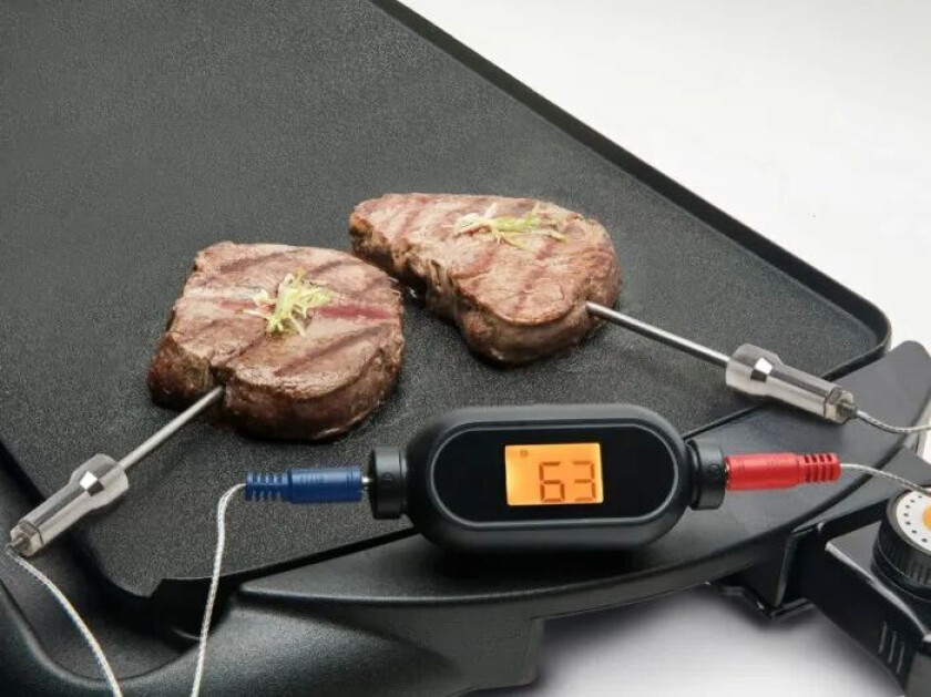 Trådløst grilltermometer med Bluetooth og to sensorer