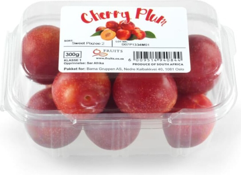 Plommer Cherry 300g kurv