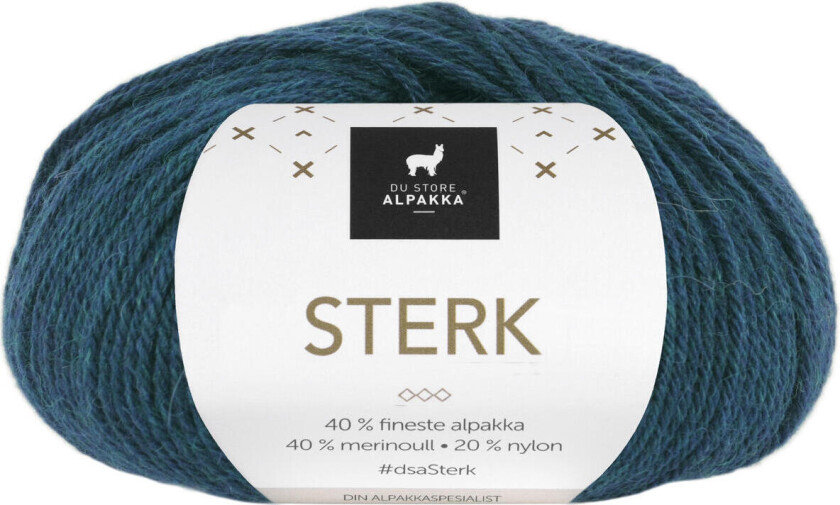 Sterk Garn 887 Blågrønn Melert
