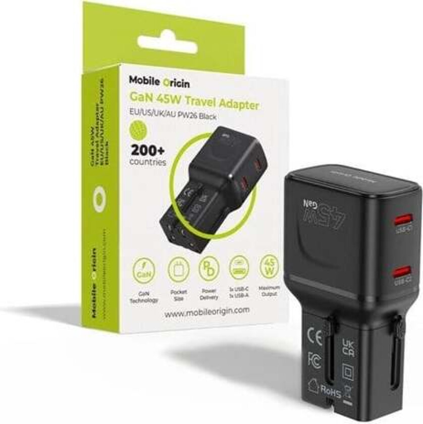 45W Travel Adapter EU/US/UK/AU PW26