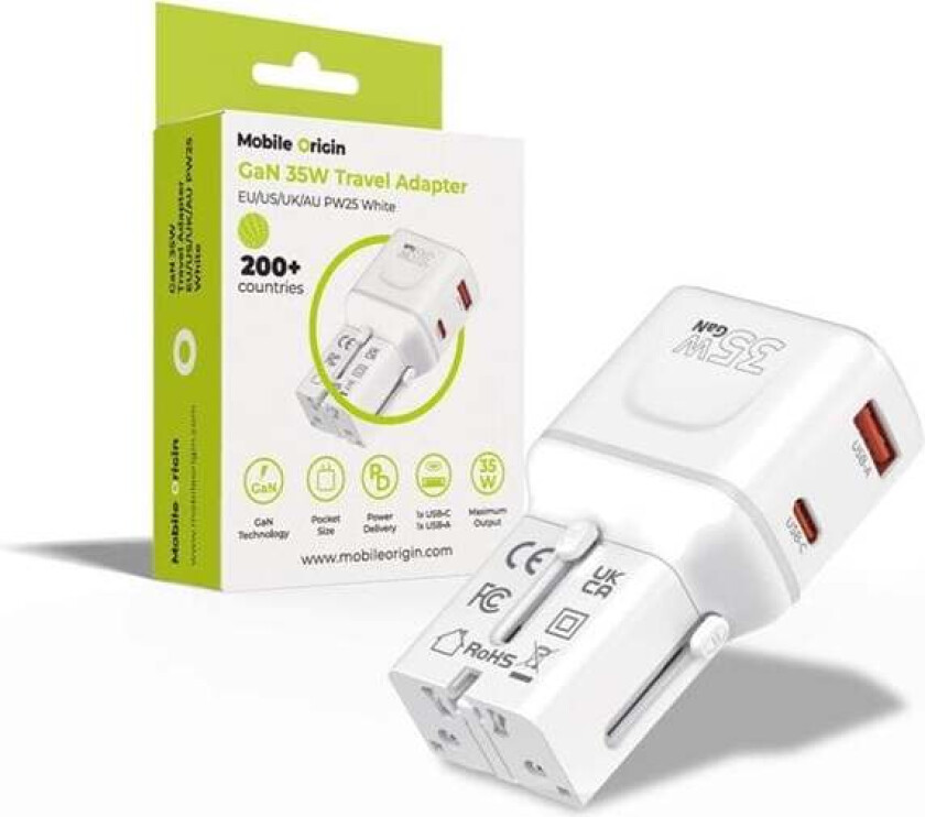 35W Travel Adapter EU/US/UK/AU PW25