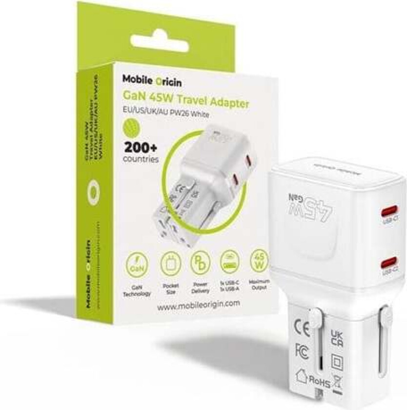 45W Travel Adapter EU/US/UK/AU PW26