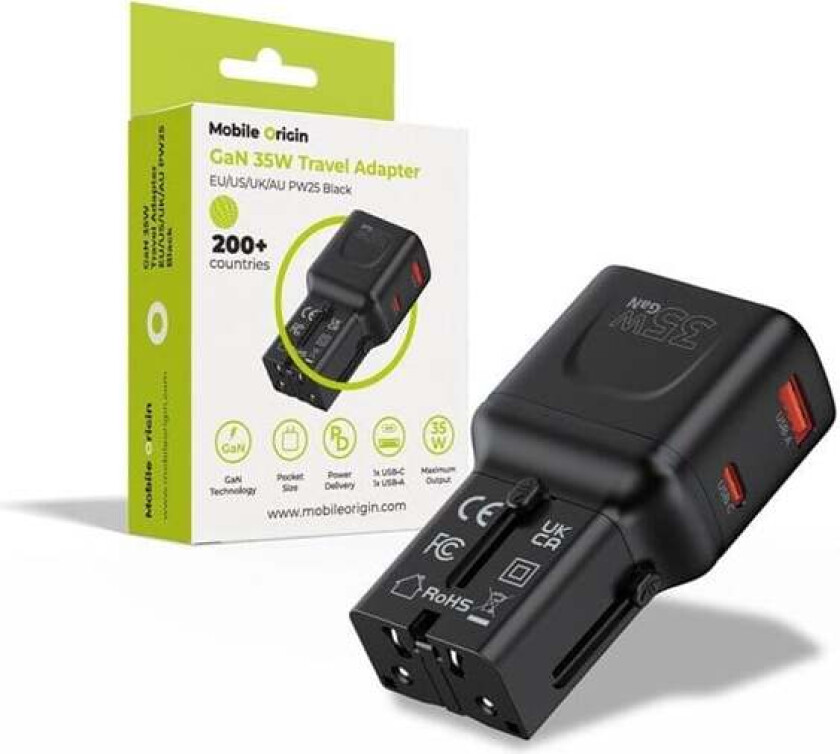 35W Travel Adapter EU/US/UK/AU PW25