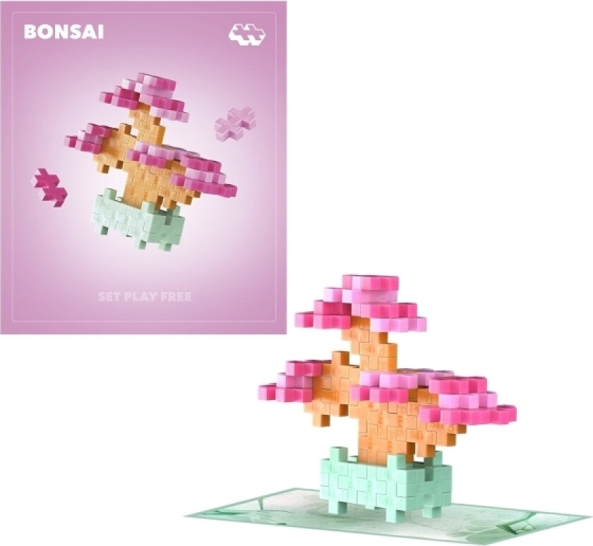 Plus-Plus Plant Packs - Pink bonsai