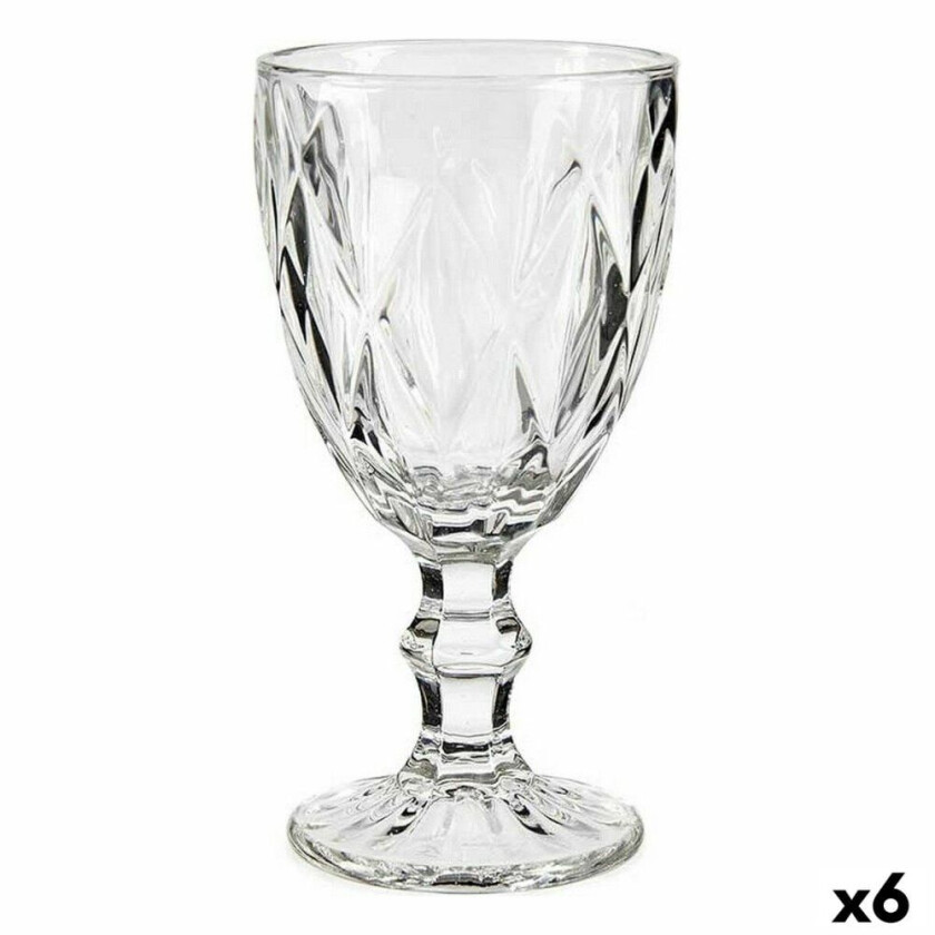 Vinglass Diamond Transparent Glass 330 ml (6 kvantitet)