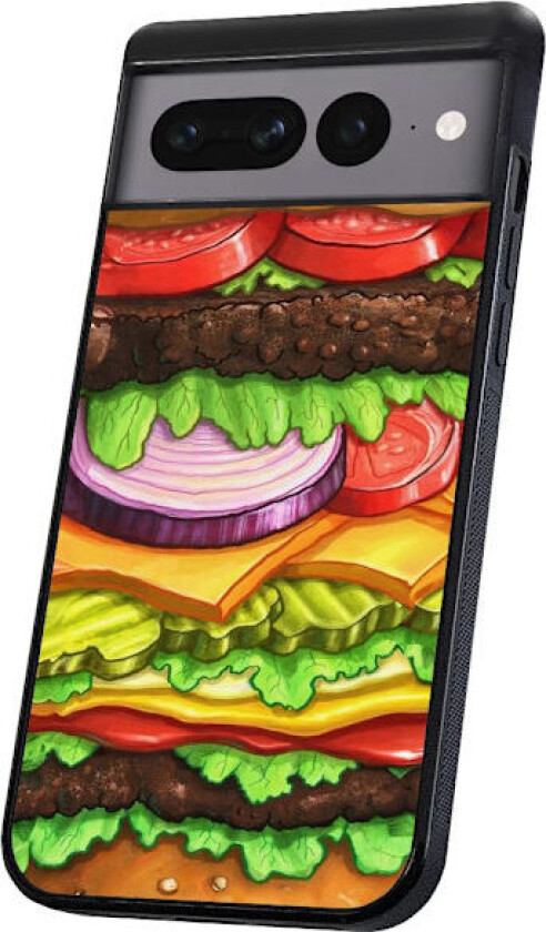 Google Pixel 8 - Deksel/Mobildeksel Hamburger