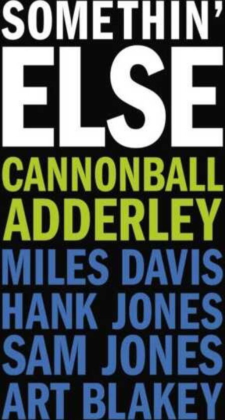Cannonball Adderley Somethin Else LP/Vinyl