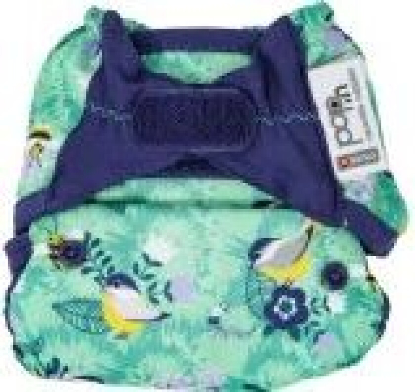 Lukk Caboo bleier Trekk, gjenbruksbleie med borrelås Round the Garden 3-16 kg, 1 stk.