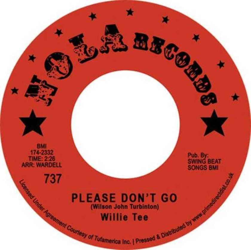 Willie Tee Please Don't Go LP/Vinyl
