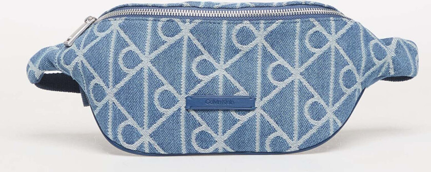 Rumpetaske Calvin Klein Emblem Aop Denim Waistbag Blue Universal