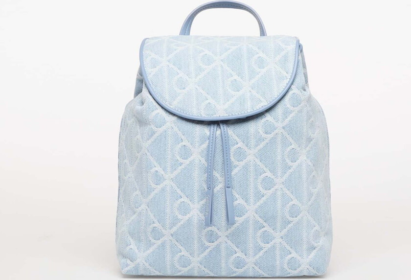 Ryggsekk Calvin Klein Emblem Aop Denim Backpack Blue Universal