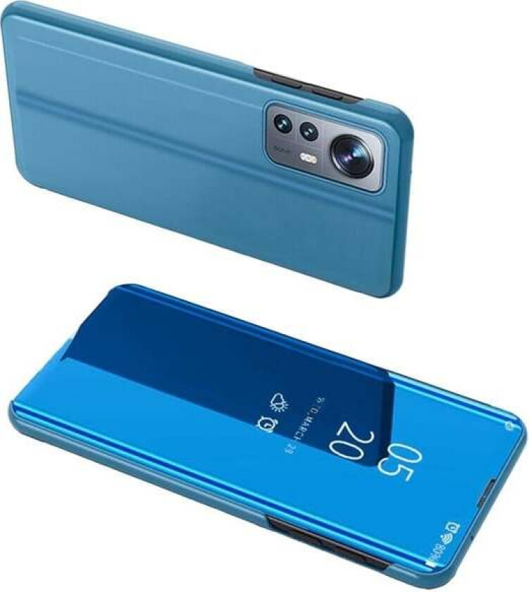 Clear View Case Cover for Xiaomi 12 Lite Blue Flip Cover