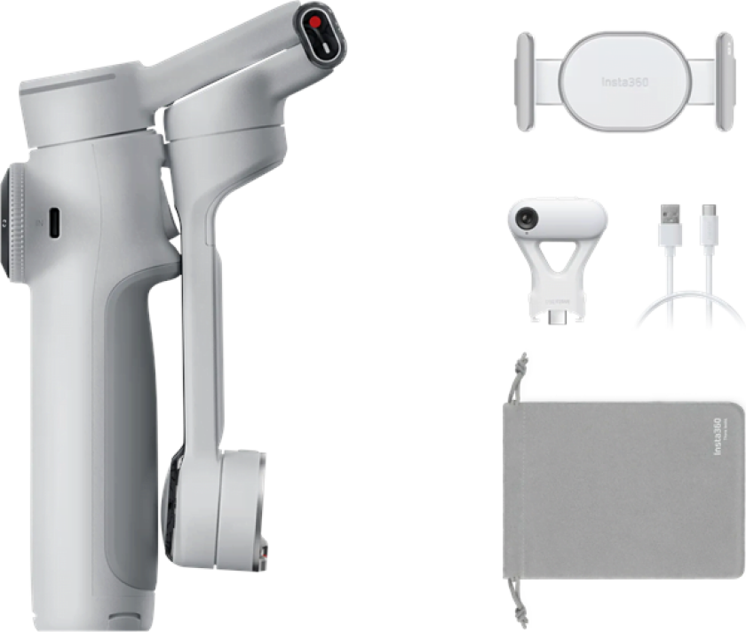 Flow 2 Pro AI Tracker Bundle - Stone Grey